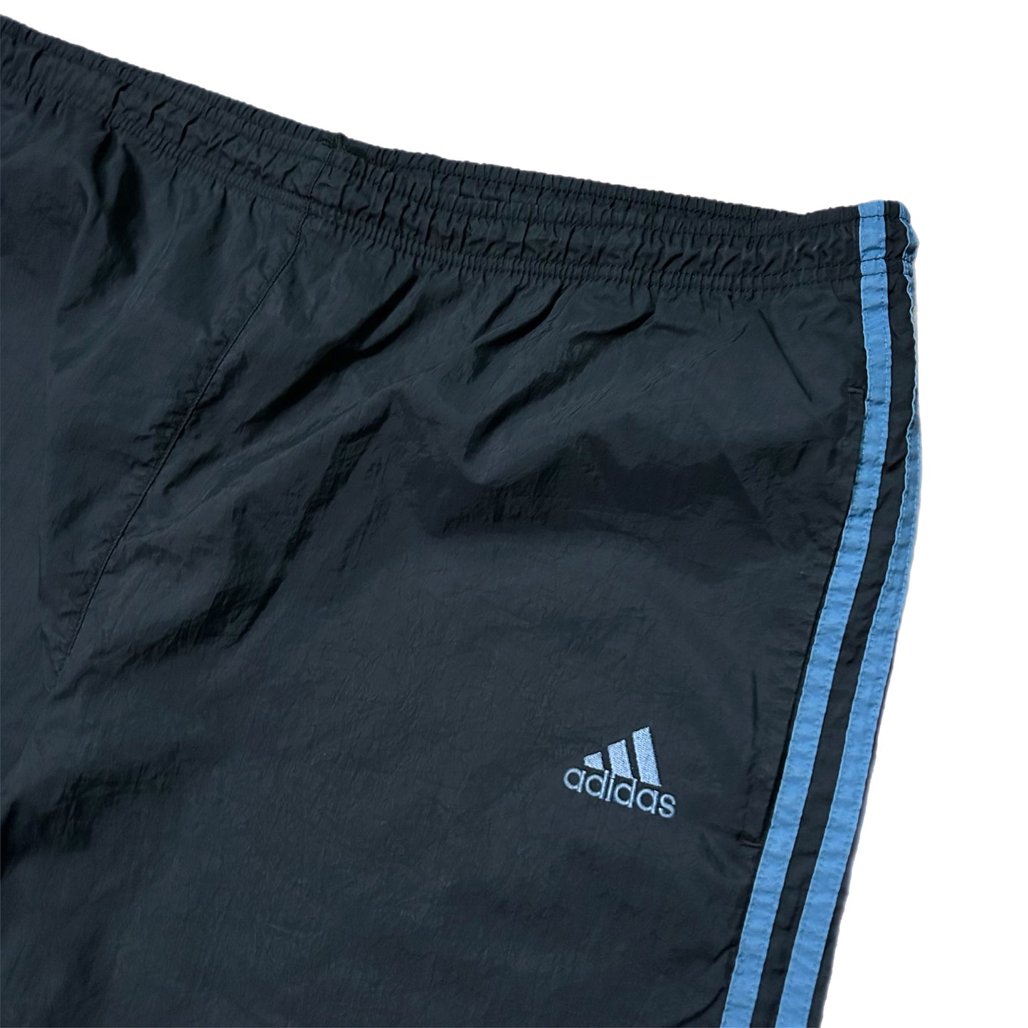 (XL) Vintage 90s Adidas Blue Stripe Track Pants