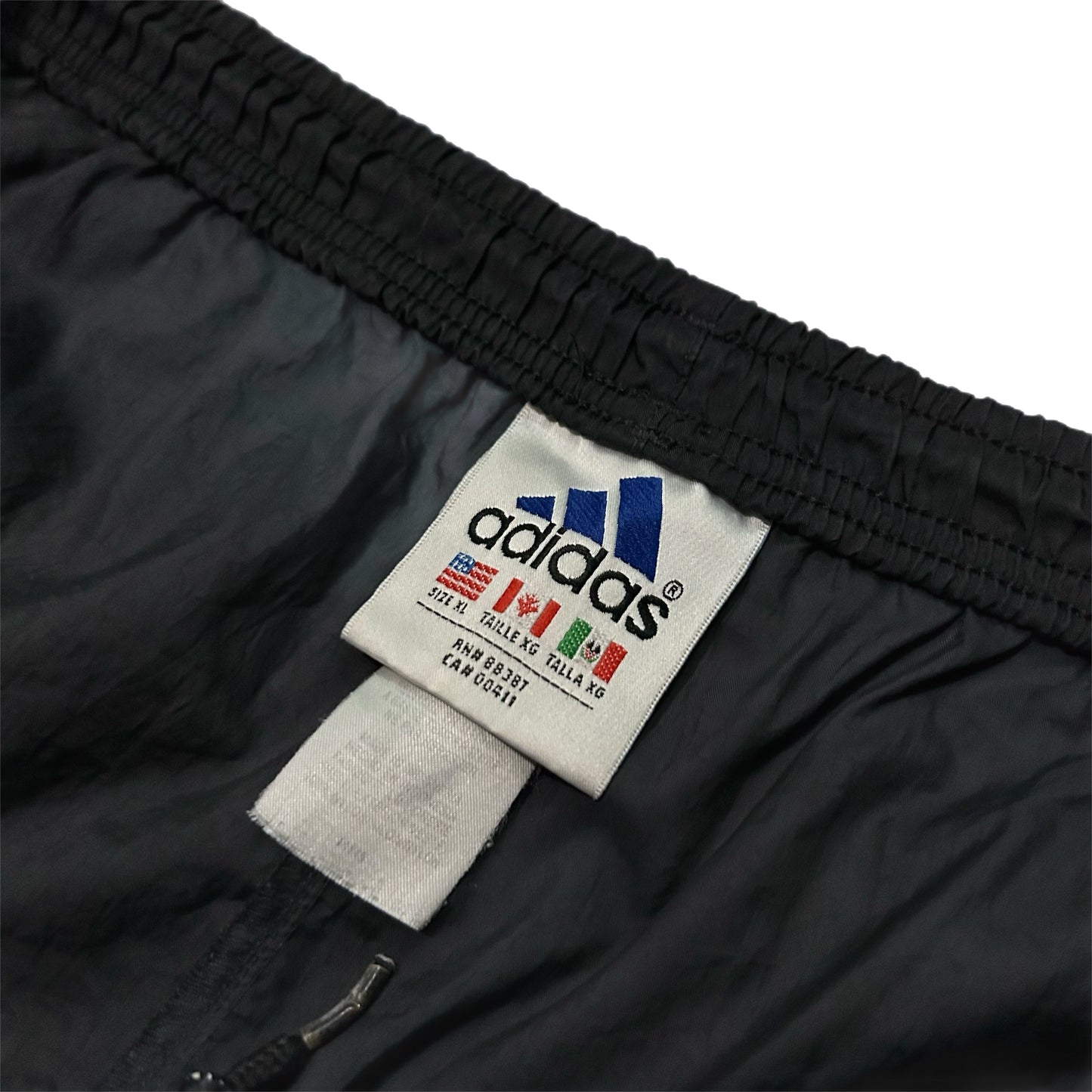 (XL) Vintage 90s Adidas Blue Stripe Track Pants