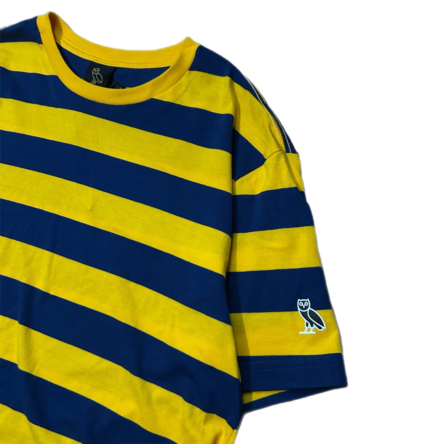 (L) OVO Summer Stripe Marine Blue Shirt