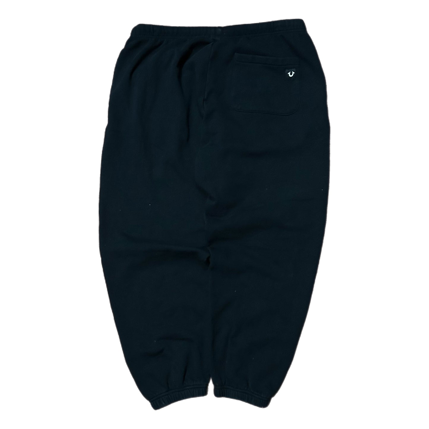 (M) True Religion Black Relaxed Joggers