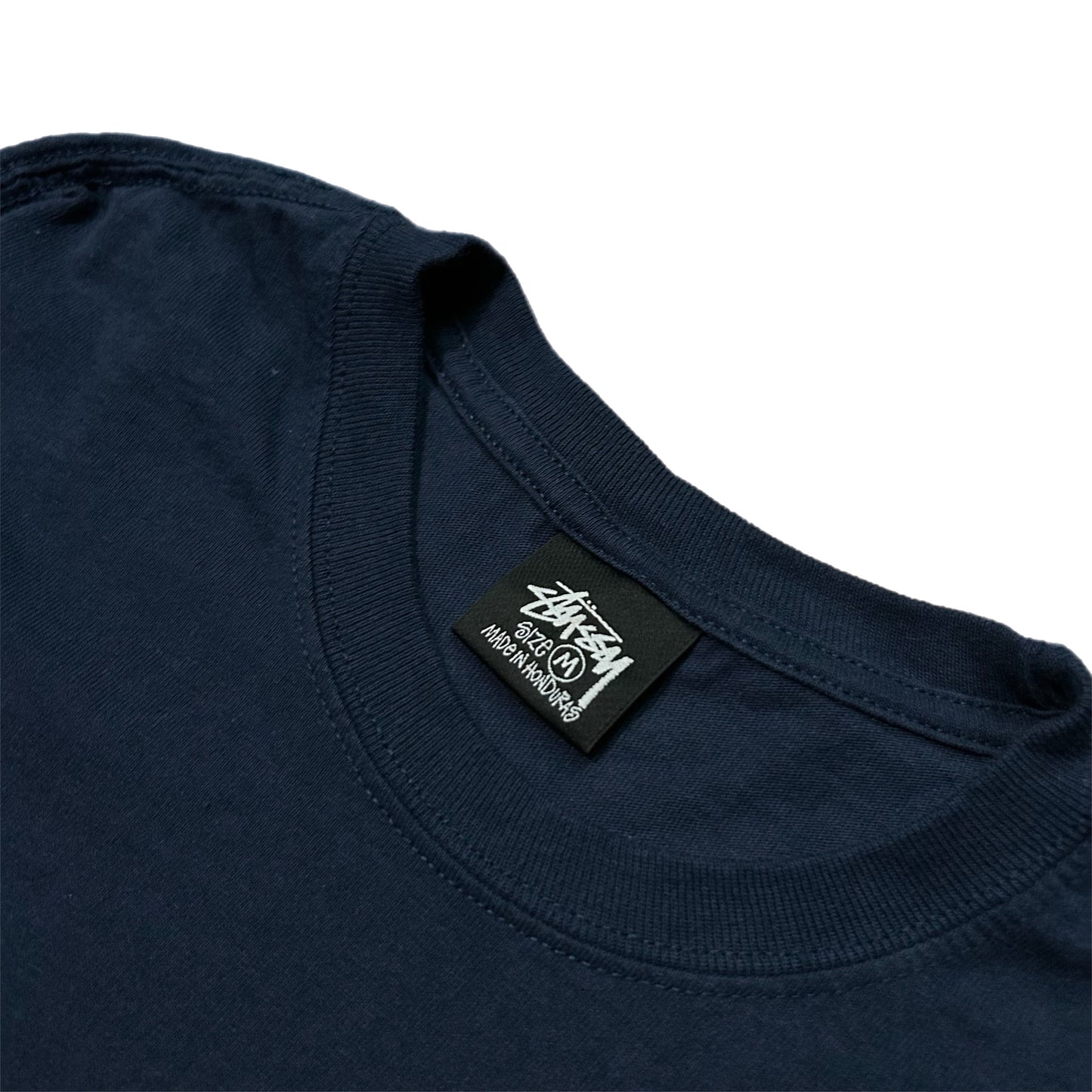 (M) Stussy Basic Long-Sleeve Navy Shirt
