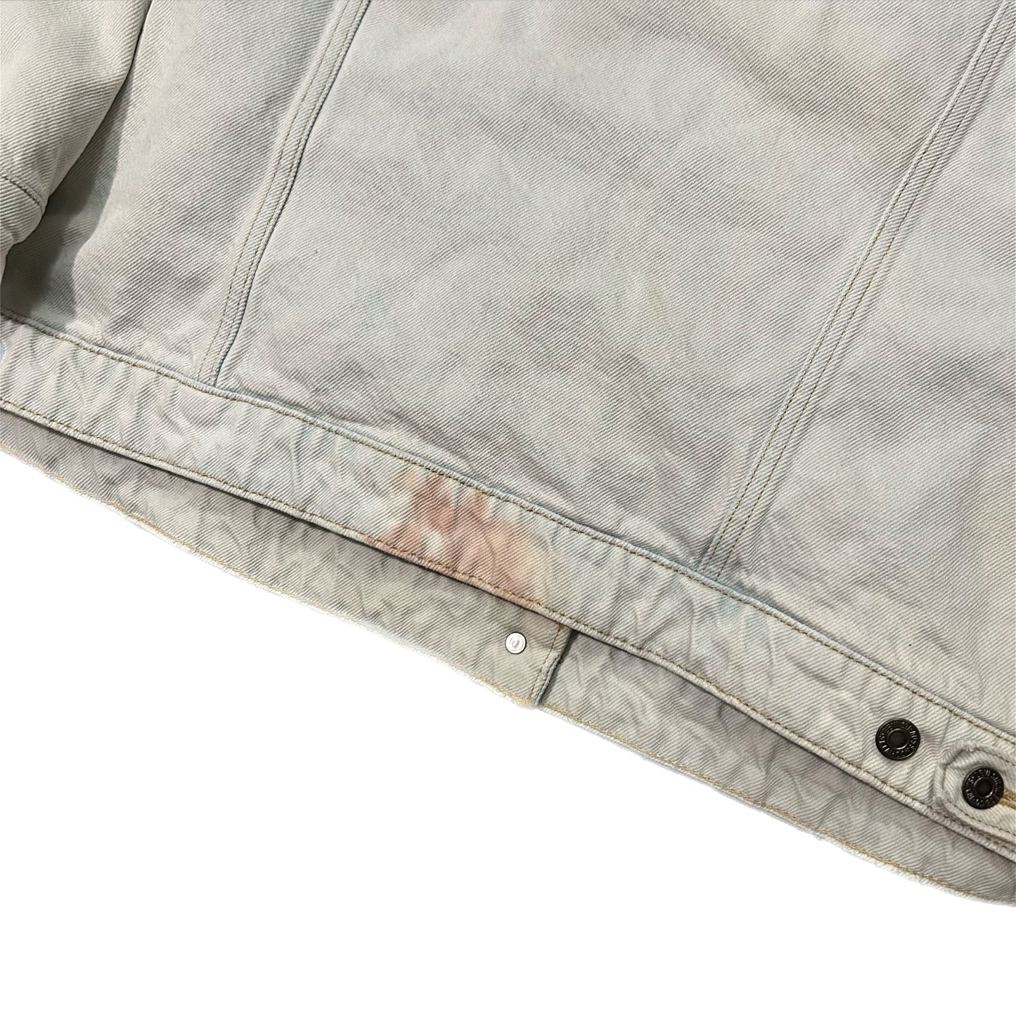 (2X) Levi's Blue Denim Light Wash Sherpa Jacket