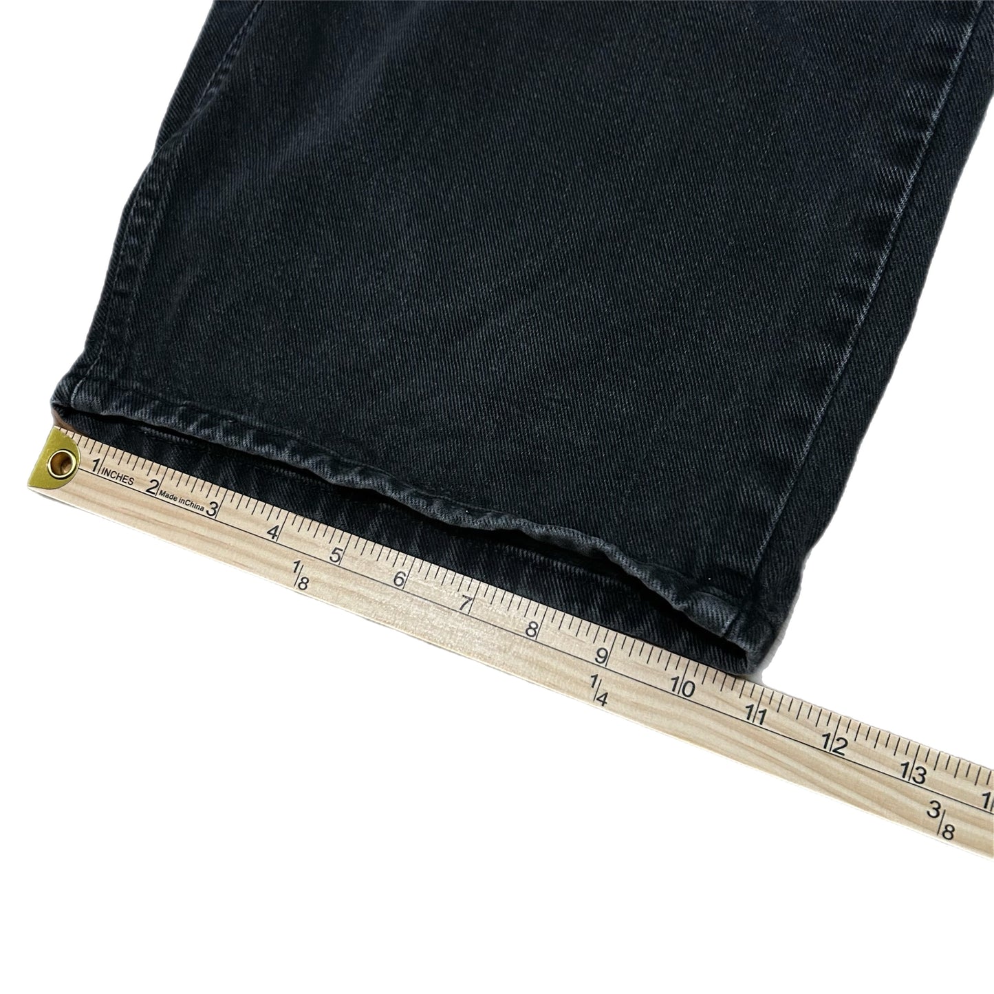 (33) Vintage Faded Glory Black Jean Shorts