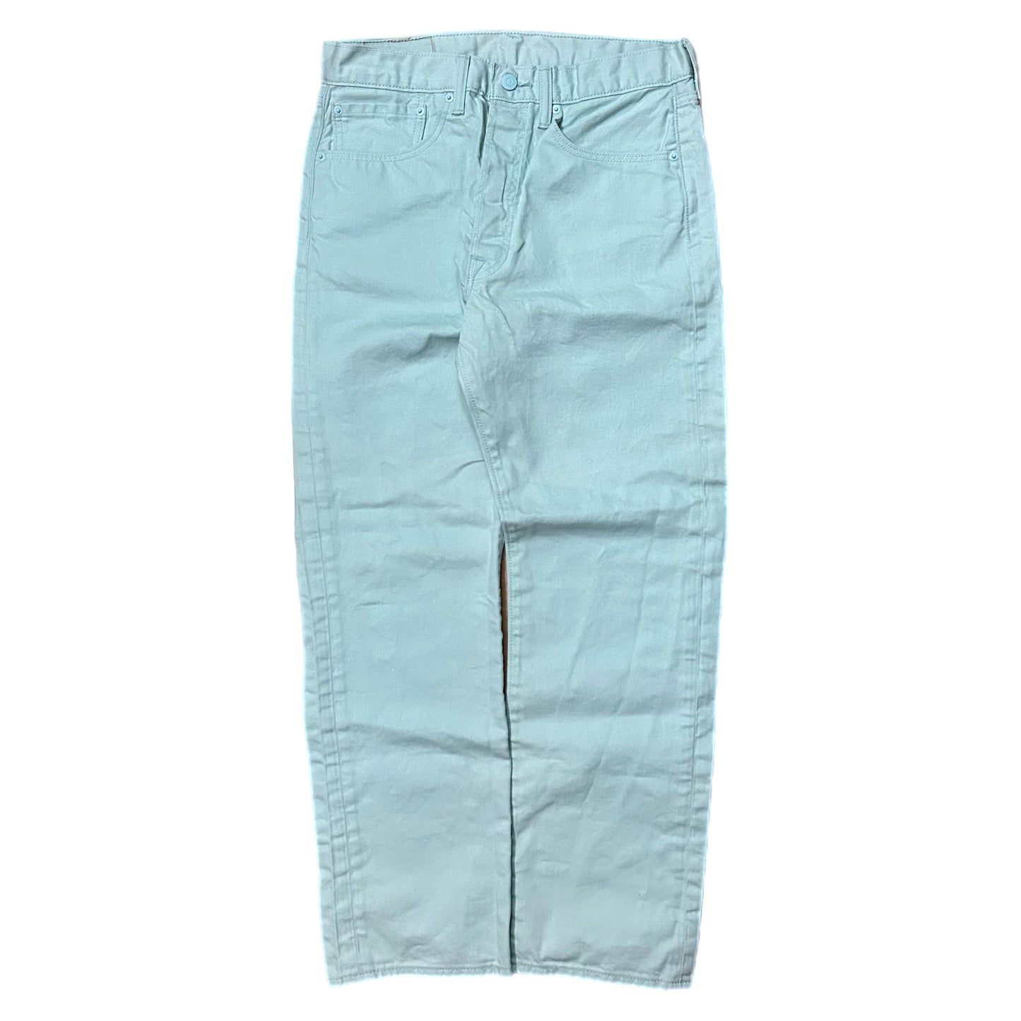 (32) Levi's 501 Light Blue Straight Fit Denim