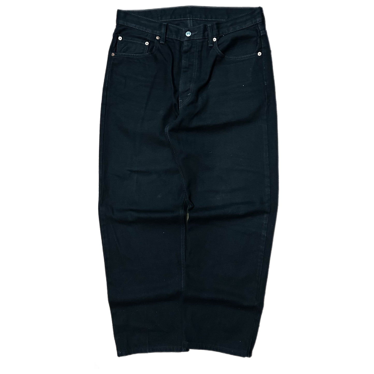 (34) Levi's 550 Loose Fit Black Denim Jeans