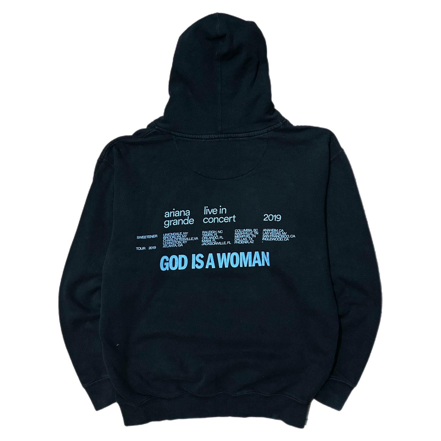(M) Ariana Grande Sweetener World Tour Black Hoodie