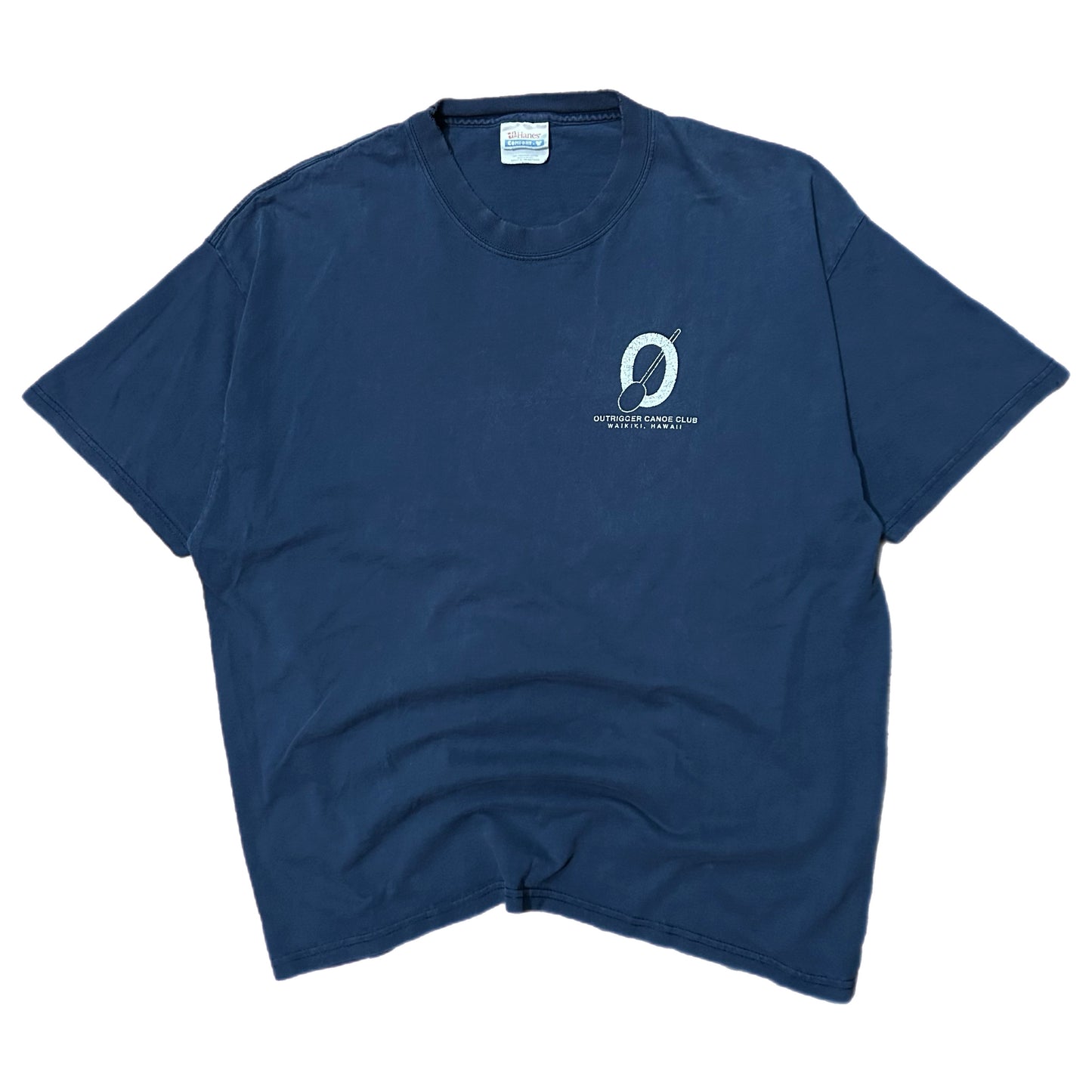 (XL) Vintage Outrigger Canoe Club Hawaii Navy Shirt