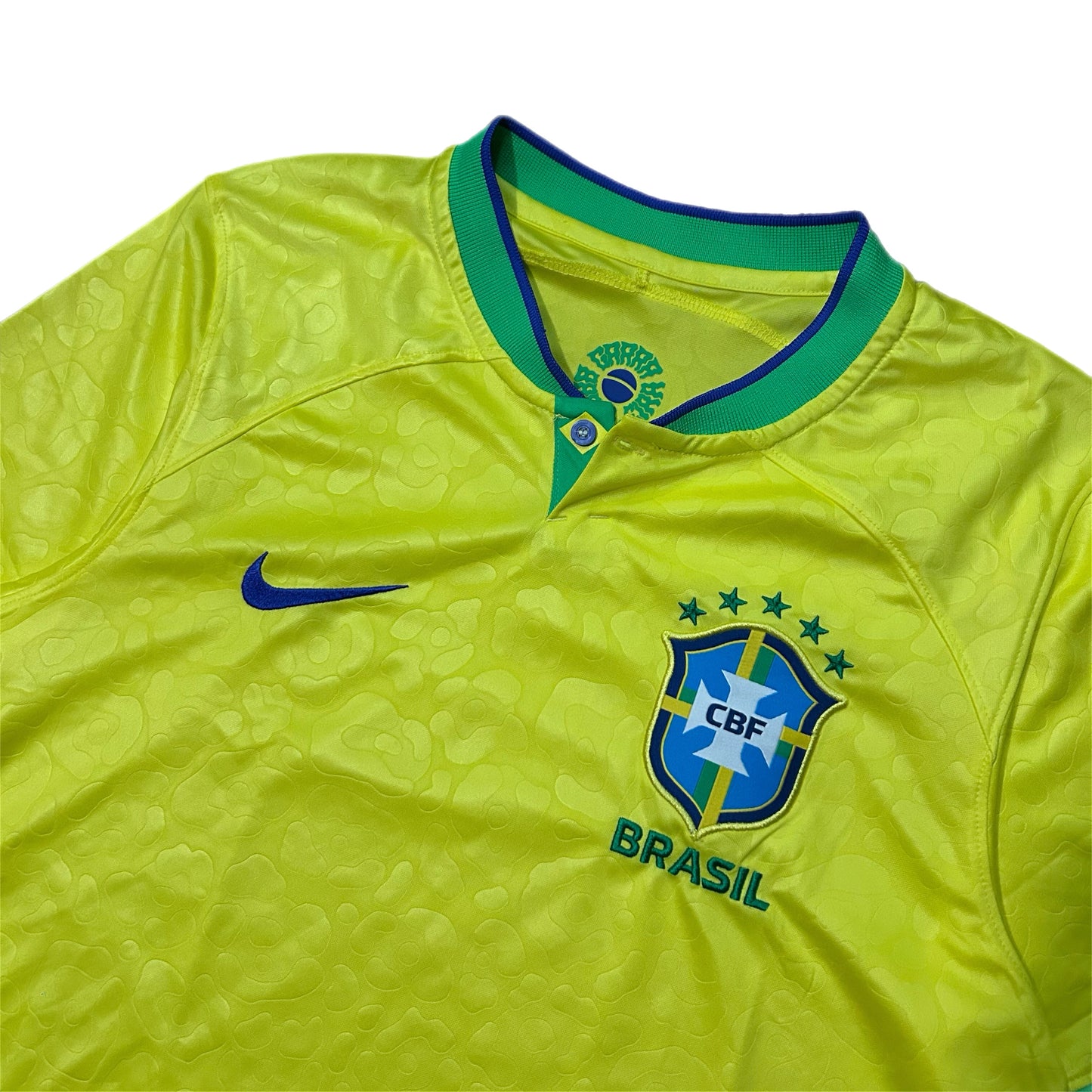 (M) Nike Brasil Home Soccer World Cup Jersey