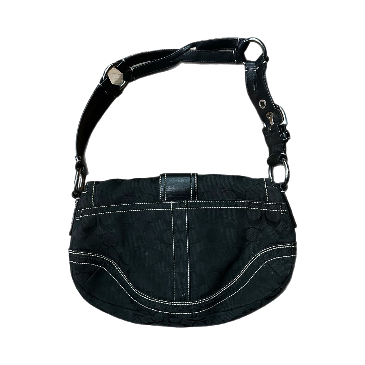 (OS) Vintage Coach Black Hand Bag