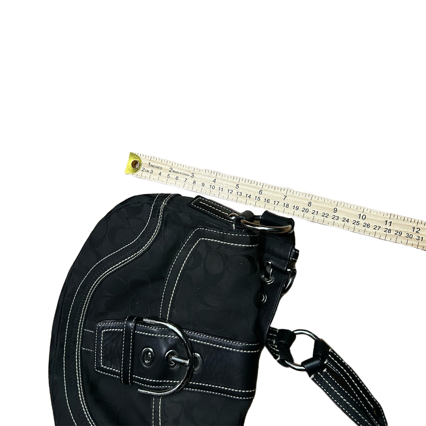 (OS) Vintage Coach Black Hand Bag