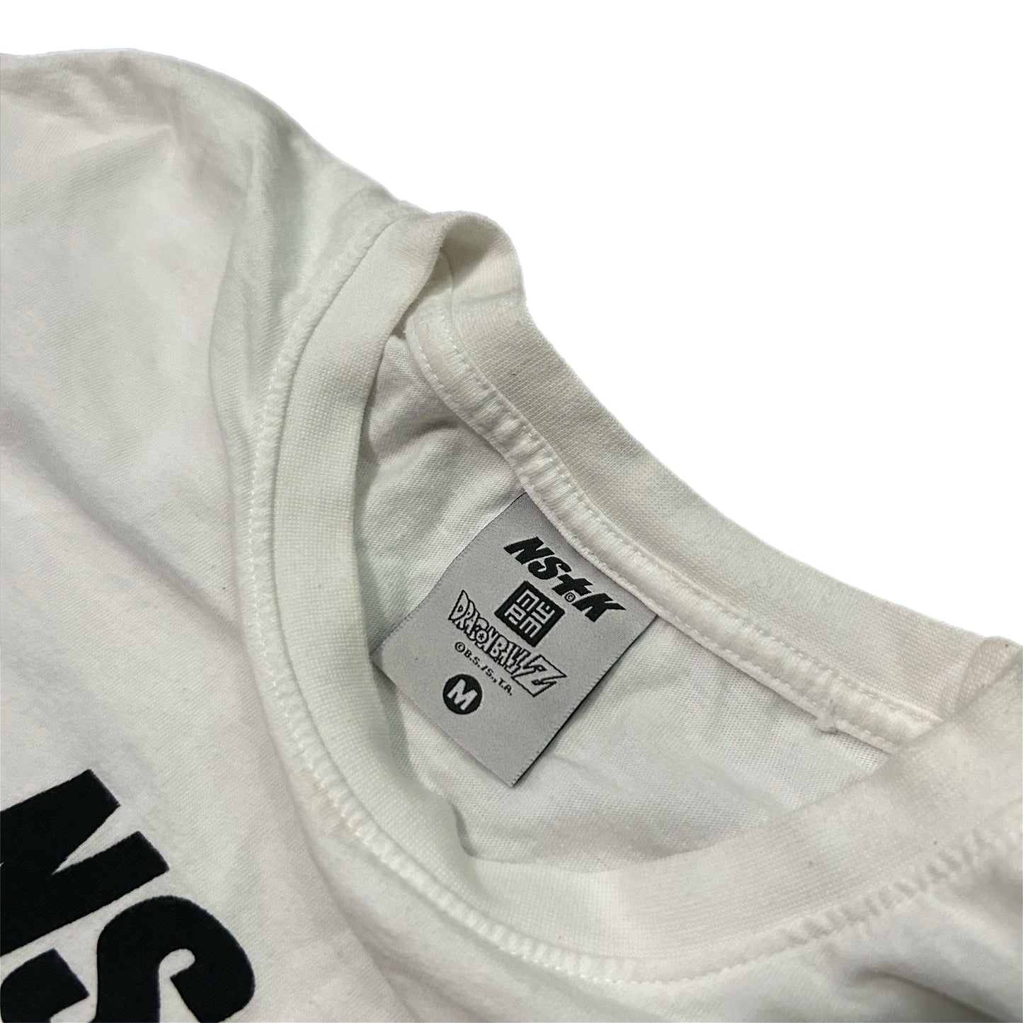 (M) NSTK x Dragonball Z Krillin White Shirt