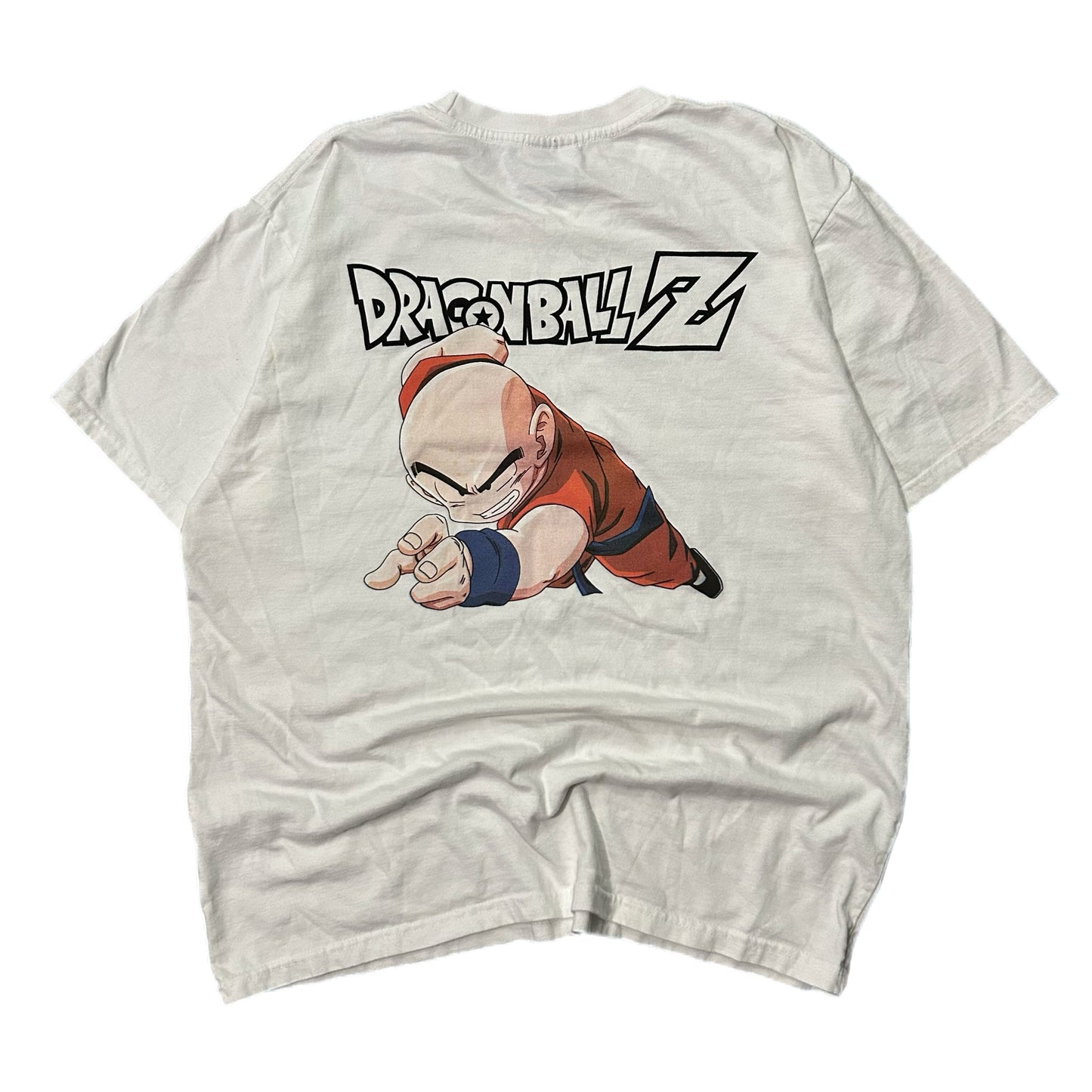 (M) NSTK x Dragonball Z Krillin White Shirt