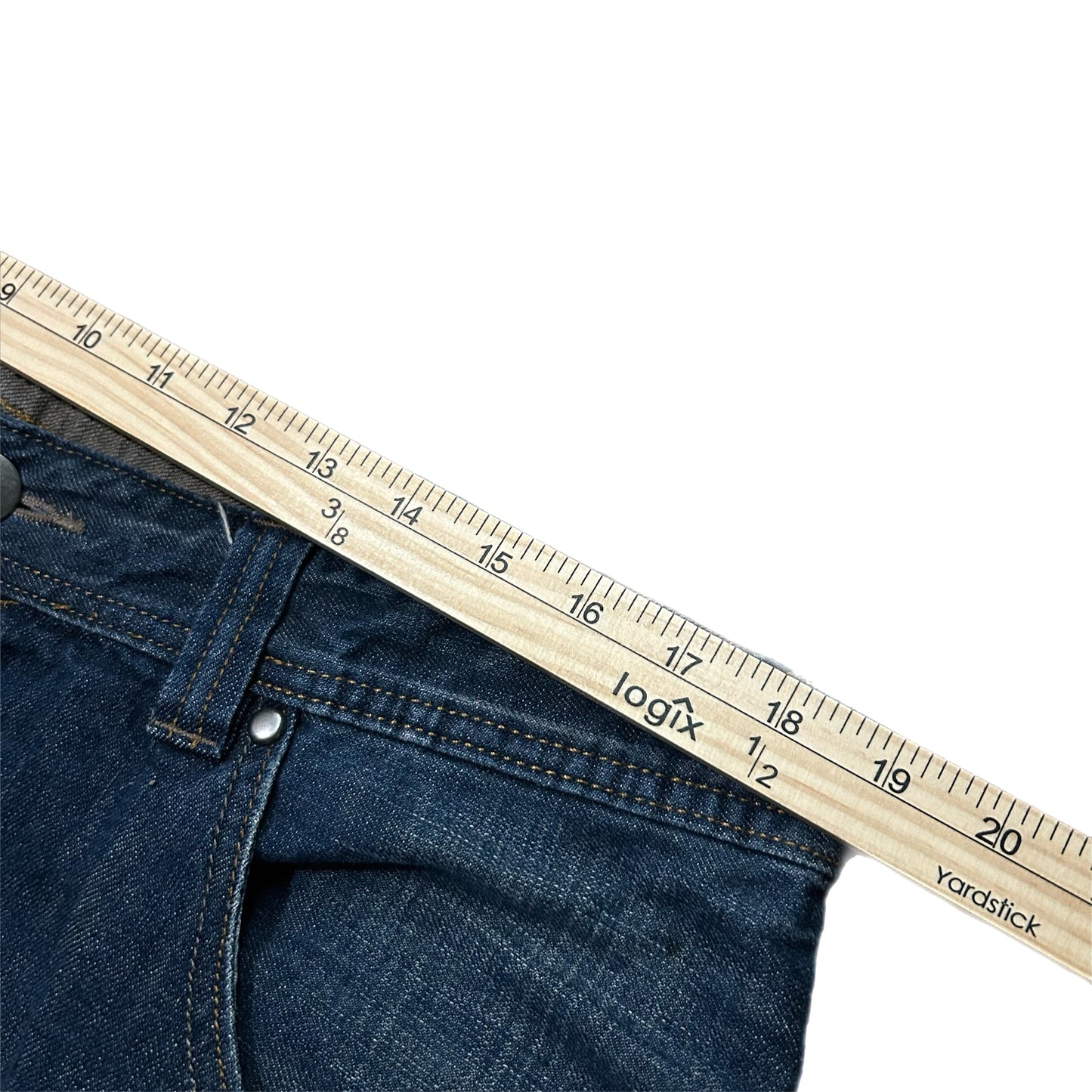(38) Y2K Wrangler Dark Wash Straight Loose Fit Denim