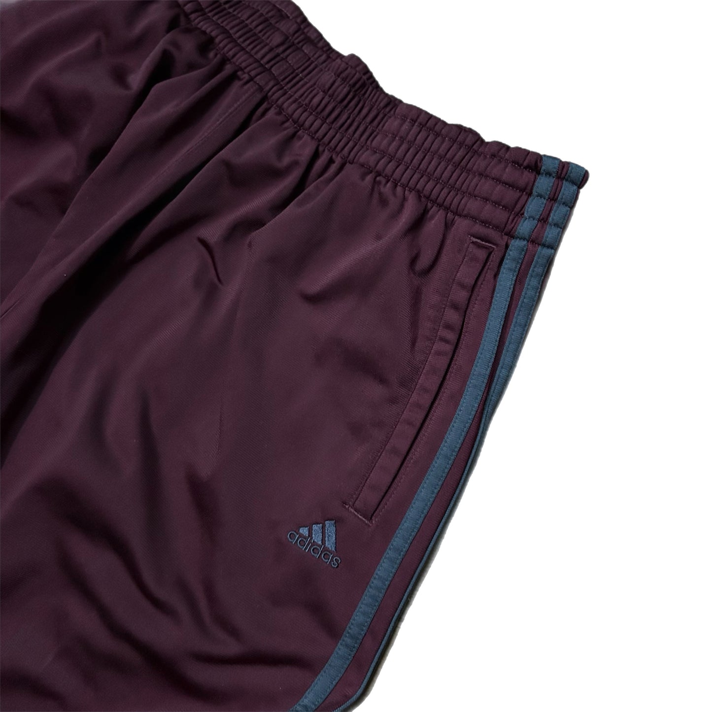 (L) Y2K Adidas Bordeaux Tear-Away Track Pants