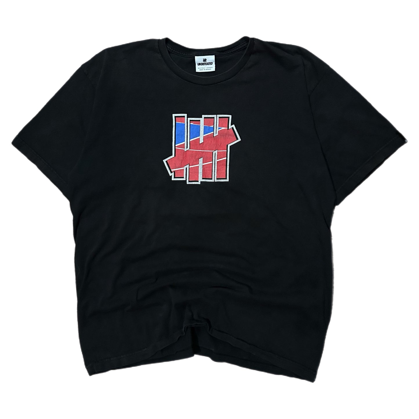 (XL) Undefeated 5 Strike Court Run Black Shirt