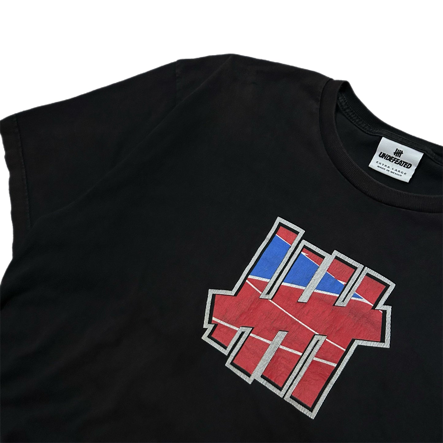 (XL) Undefeated 5 Strike Court Run Black Shirt