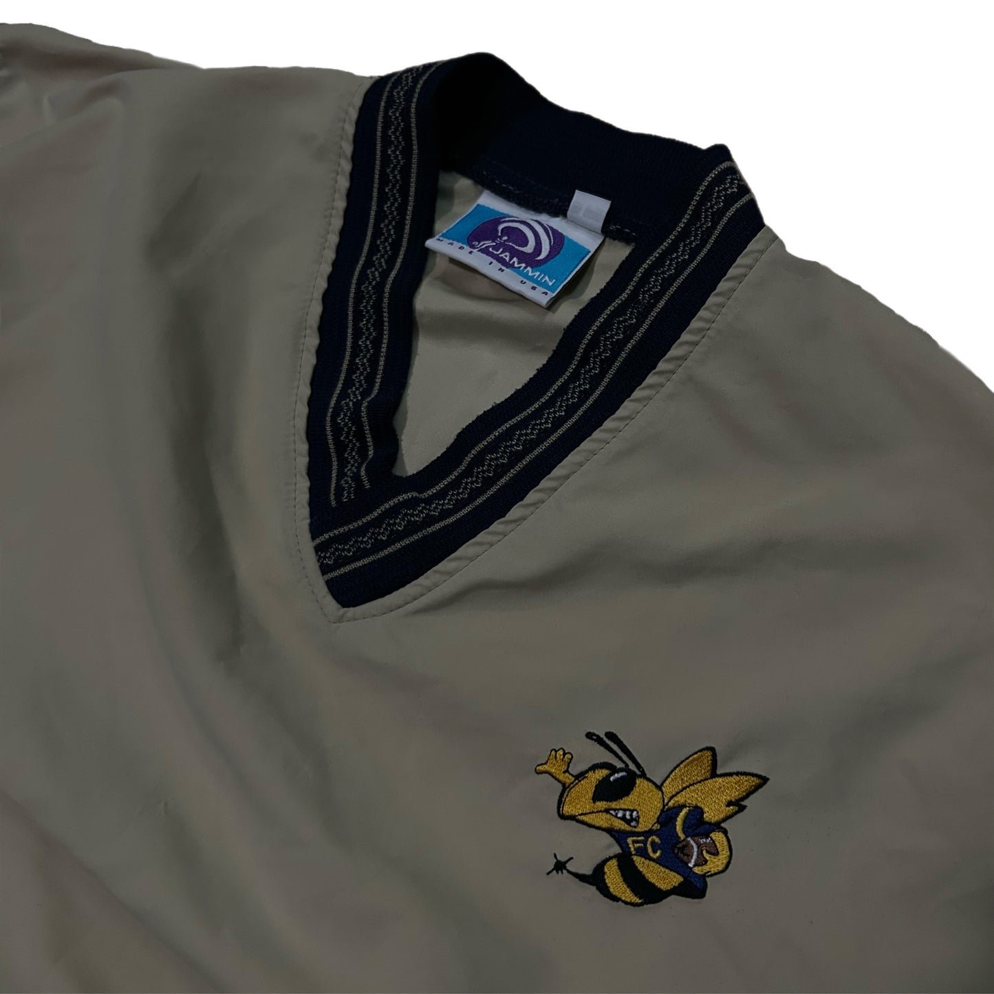 (L) Vintage Jammin Yellowjacket Beige Vest