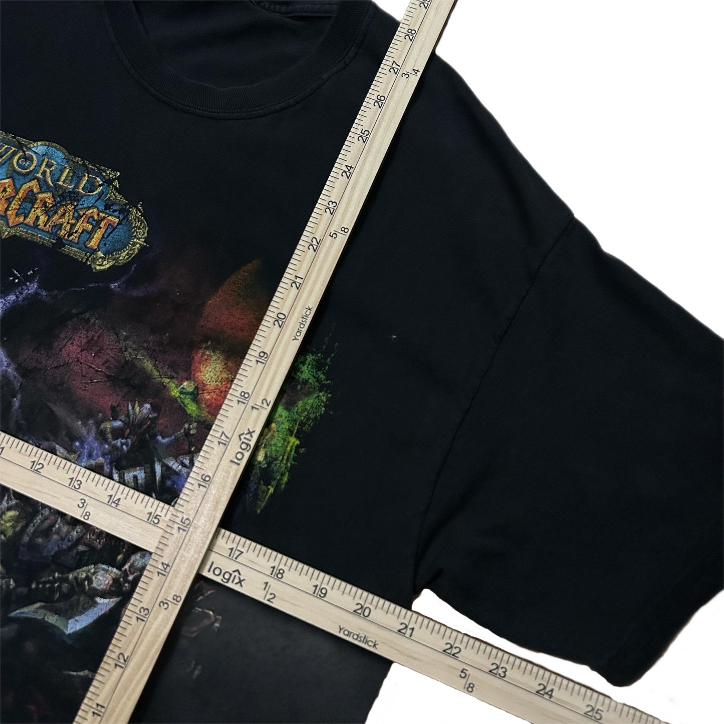 (L) 2004 World of Warcraft Video Game Promo Black Shirt