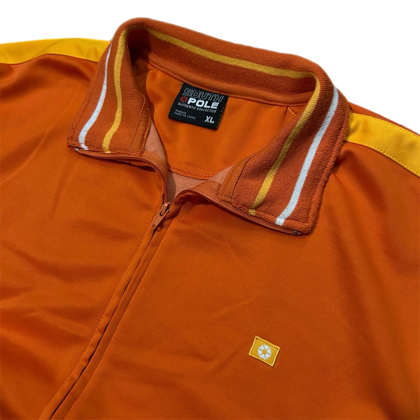 (XL) South Pole Orange Track Zip-Up Jacket
