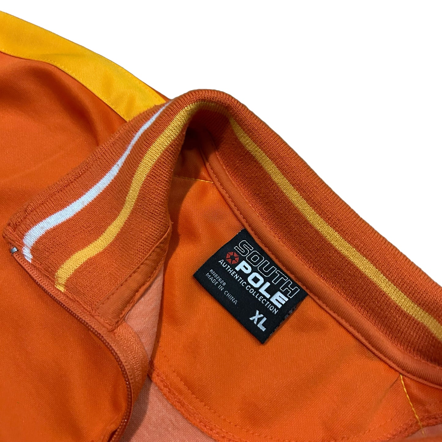 (XL) South Pole Orange Track Zip-Up Jacket