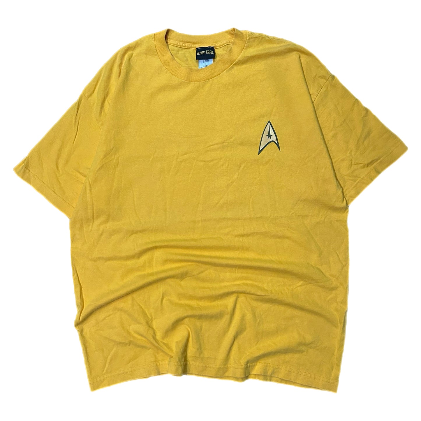 (XL) Star Trek Trekkie Star Command Yellow Shirt