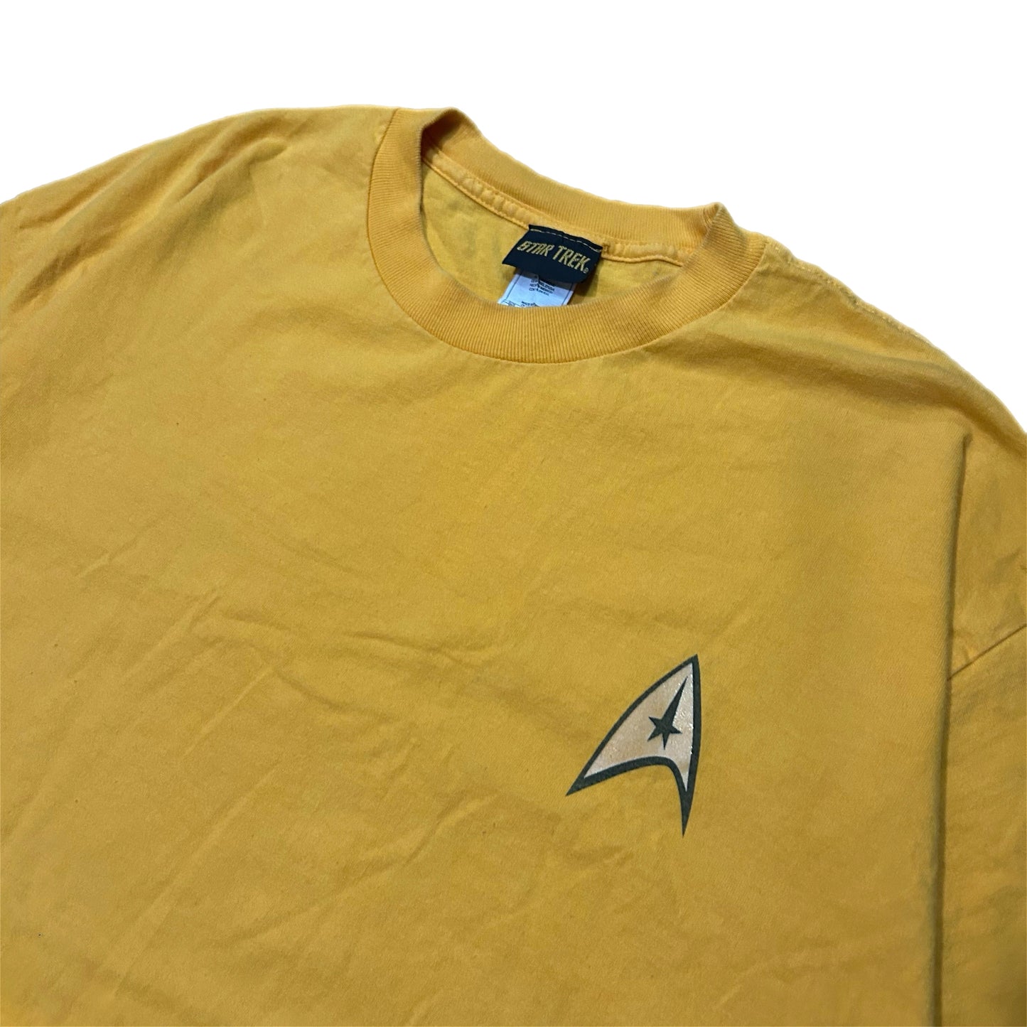 (XL) Star Trek Trekkie Star Command Yellow Shirt
