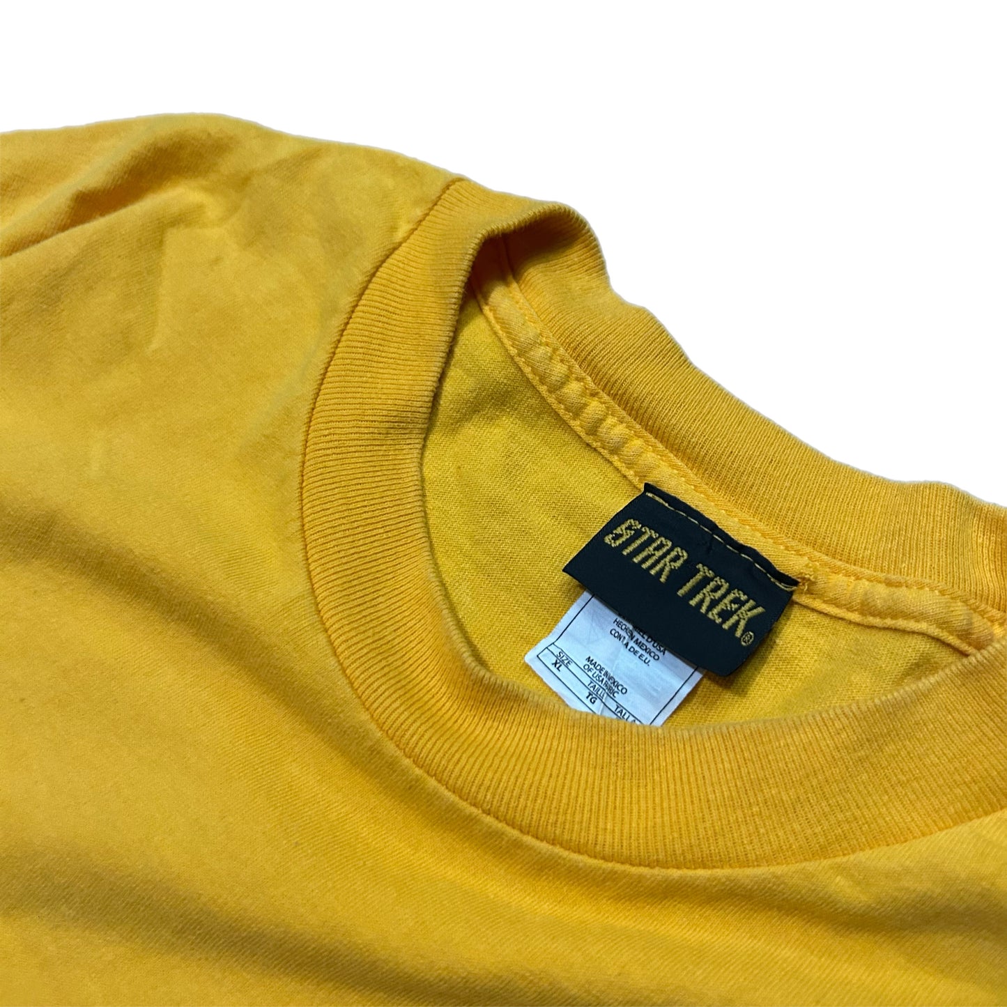 (XL) Star Trek Trekkie Star Command Yellow Shirt