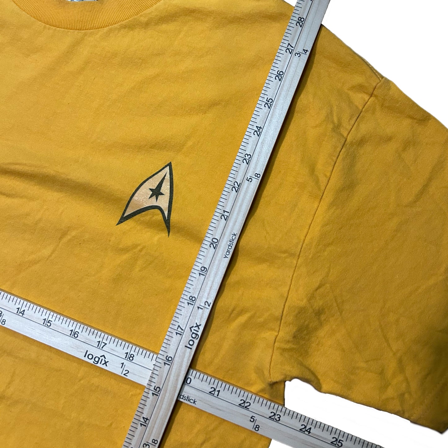 (XL) Star Trek Trekkie Star Command Yellow Shirt