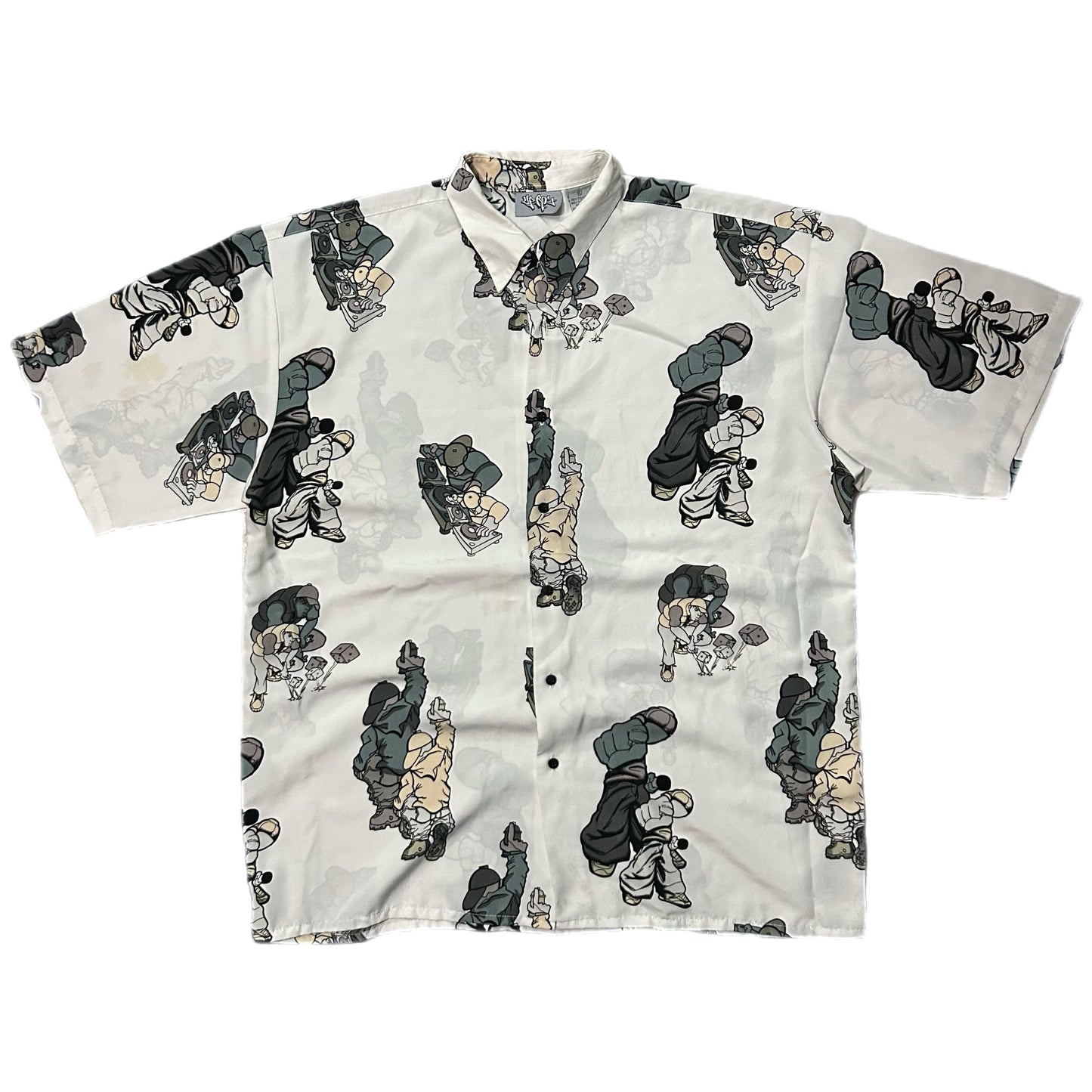 (XL) Up Ro's Hip Hop Button Up Shirt