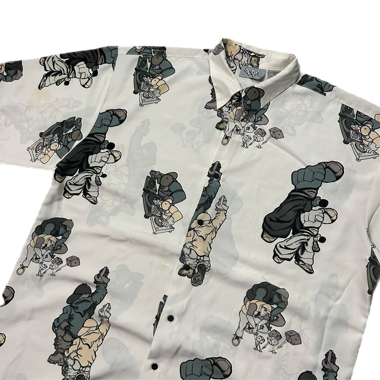 (XL) Up Ro's Hip Hop Button Up Shirt