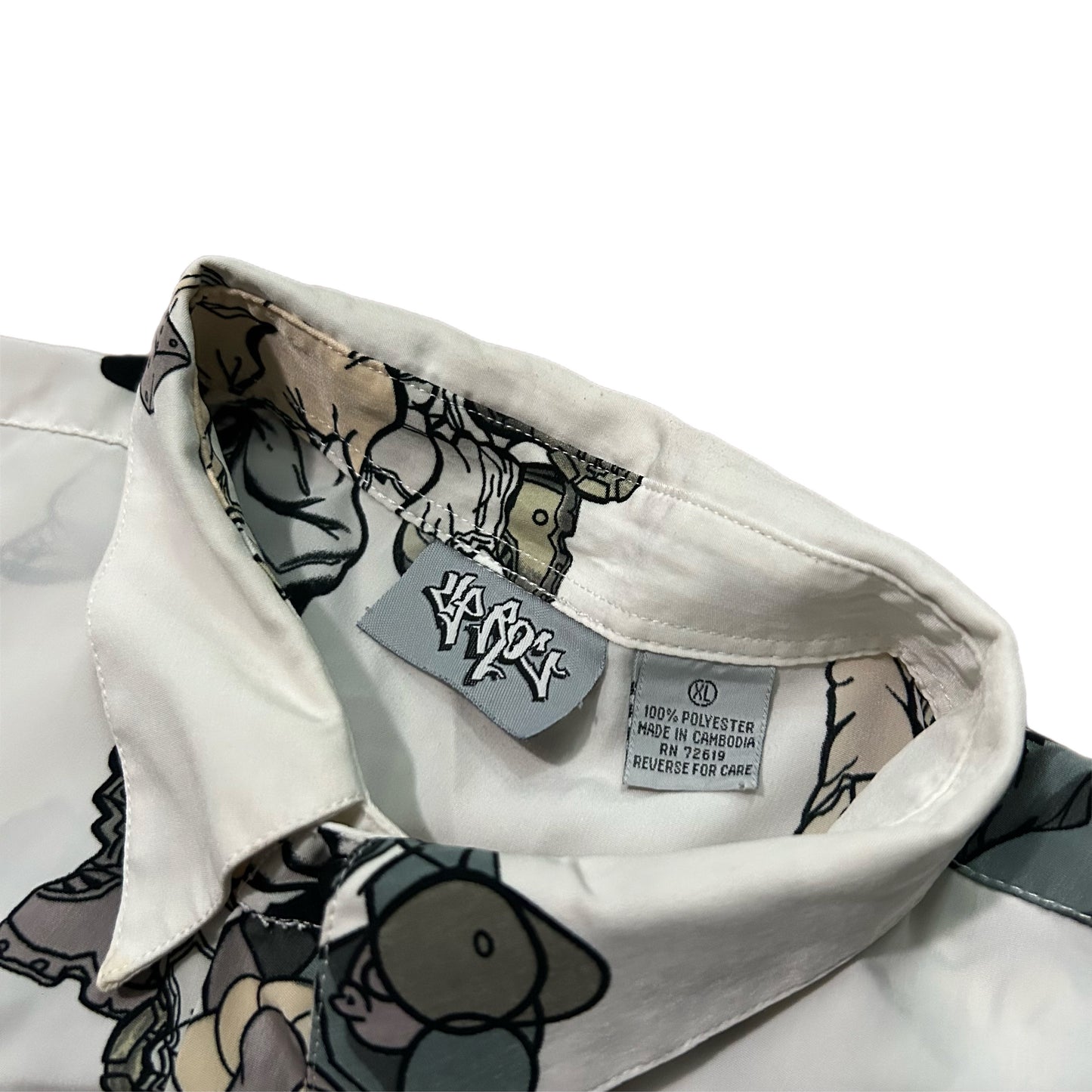 (XL) Up Ro's Hip Hop Button Up Shirt