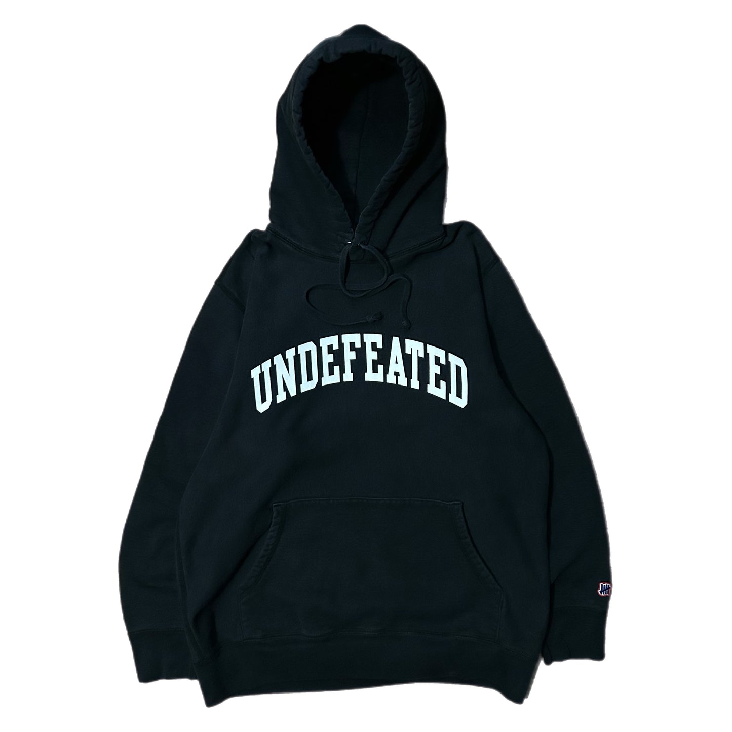 (M) Undefeated Spellout Logo Black Hoodie