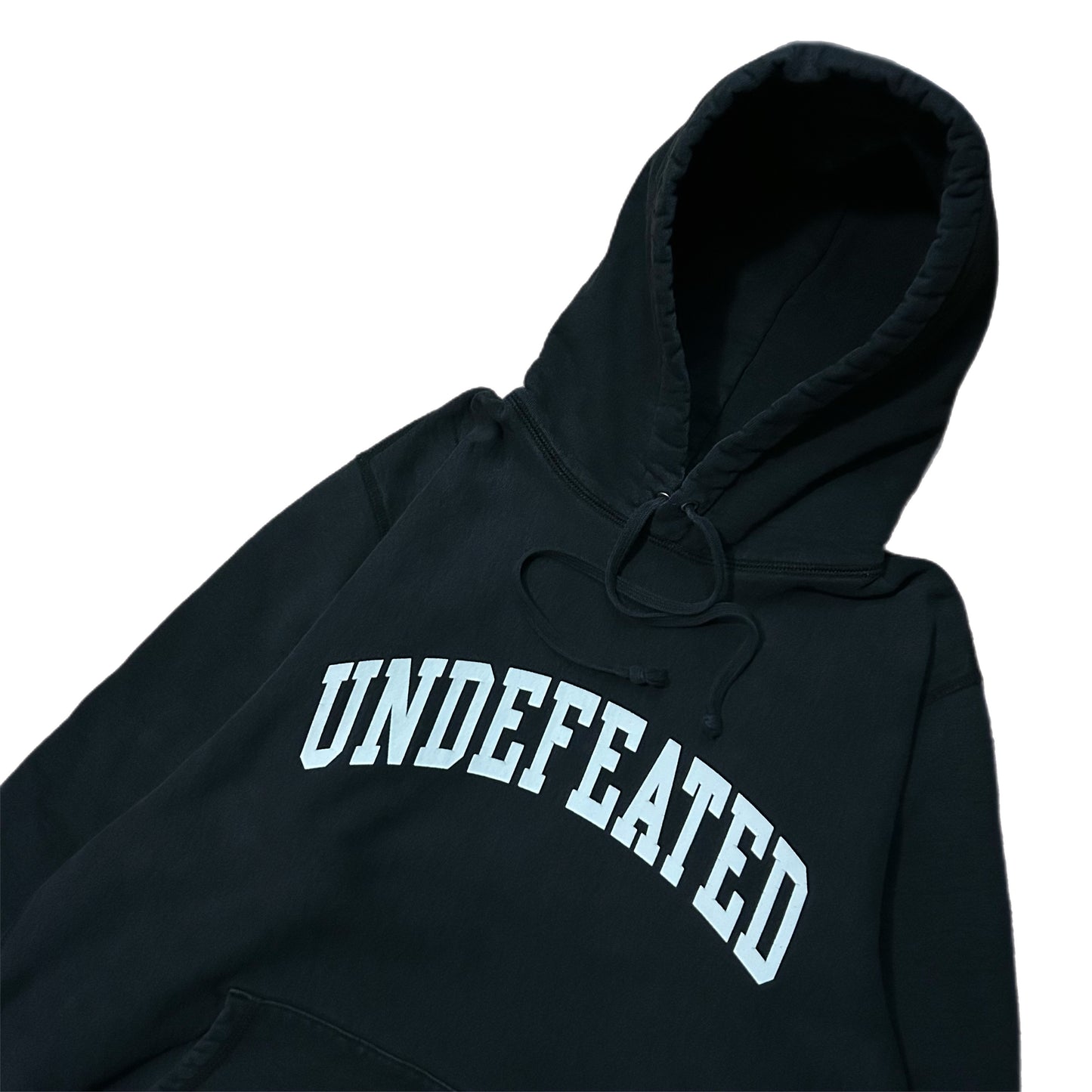 (M) Undefeated Spellout Logo Black Hoodie