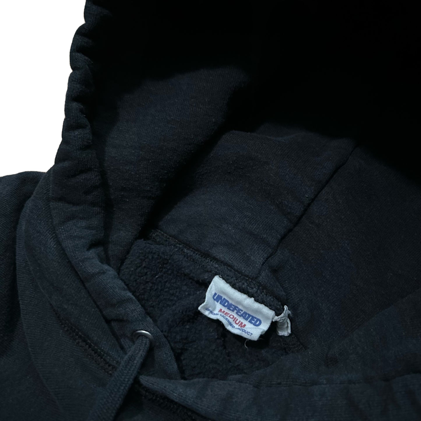 (M) Undefeated Spellout Logo Black Hoodie