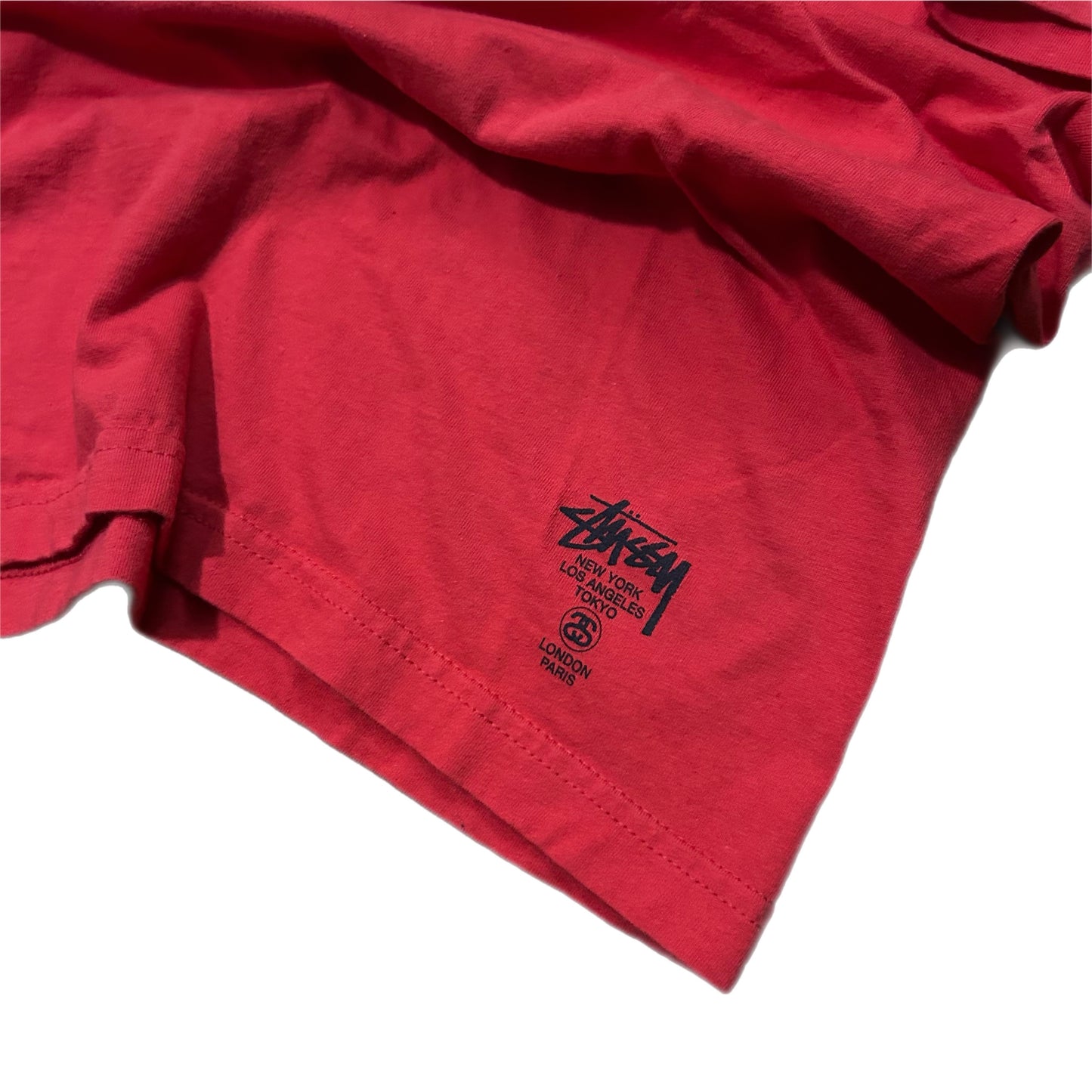 (L) Stussy Tokyo Red Pocket Tee