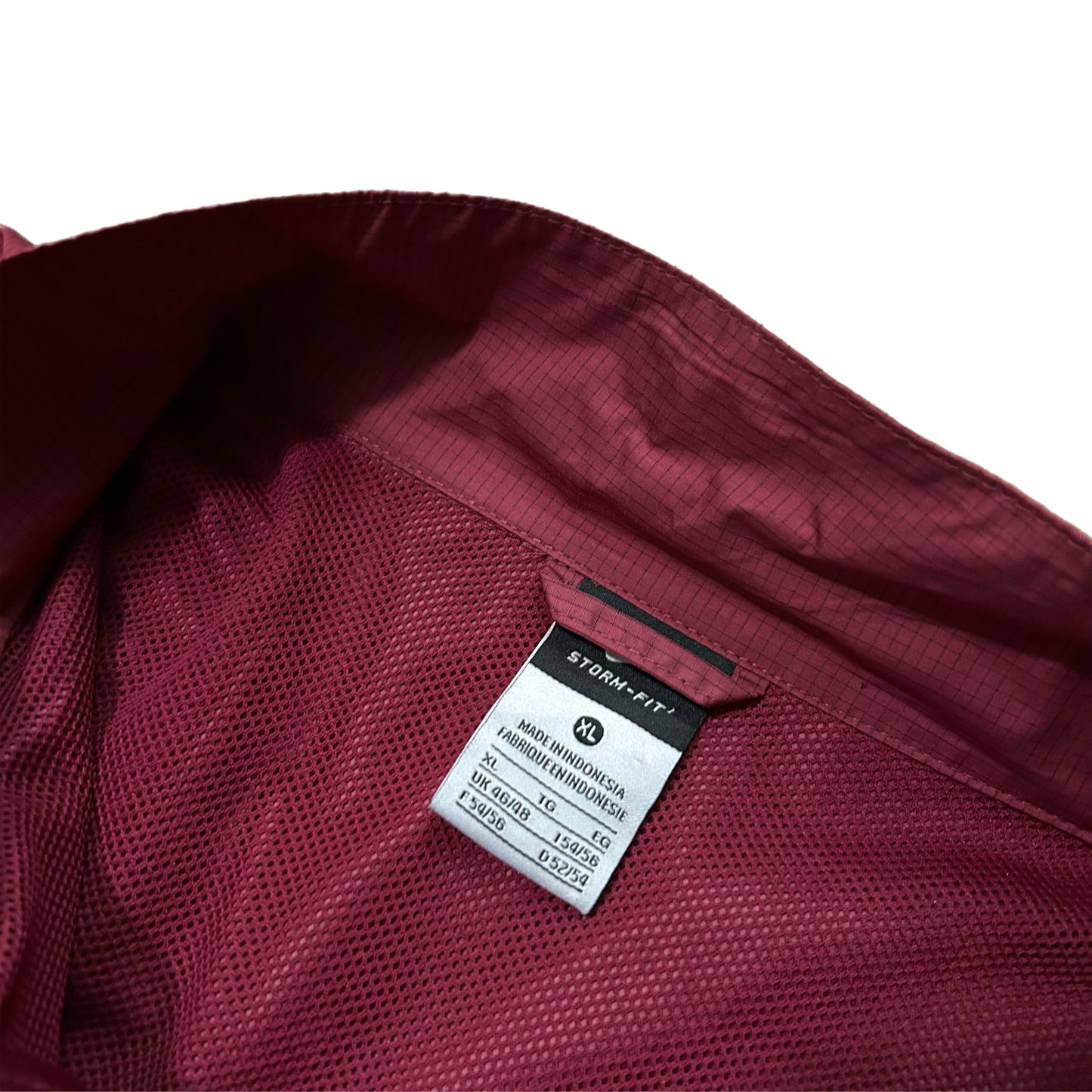 (XL) Nike Storm-Fit Burgandy Windbreaker