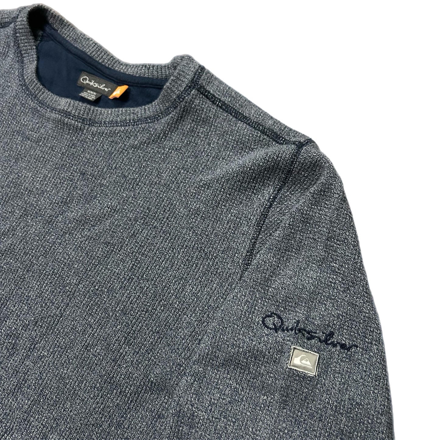 (M) Y2K Quicksilver Blue Knit Longsleeve