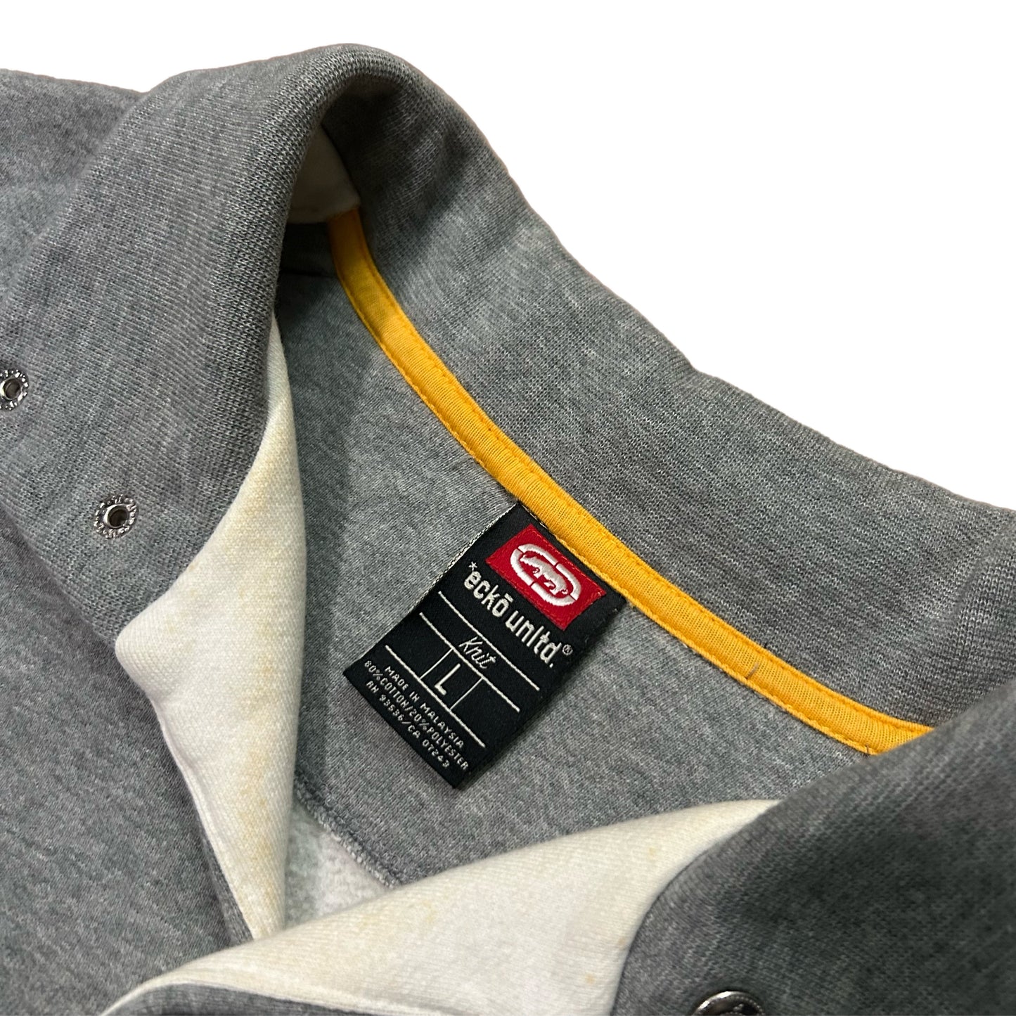 (L) Ecko Unltd Blue Gray Button Down