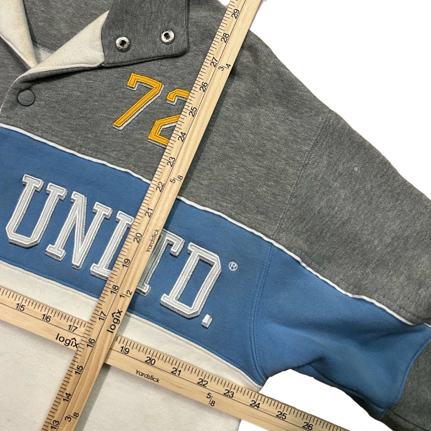 (L) Ecko Unltd Blue Gray Button Down