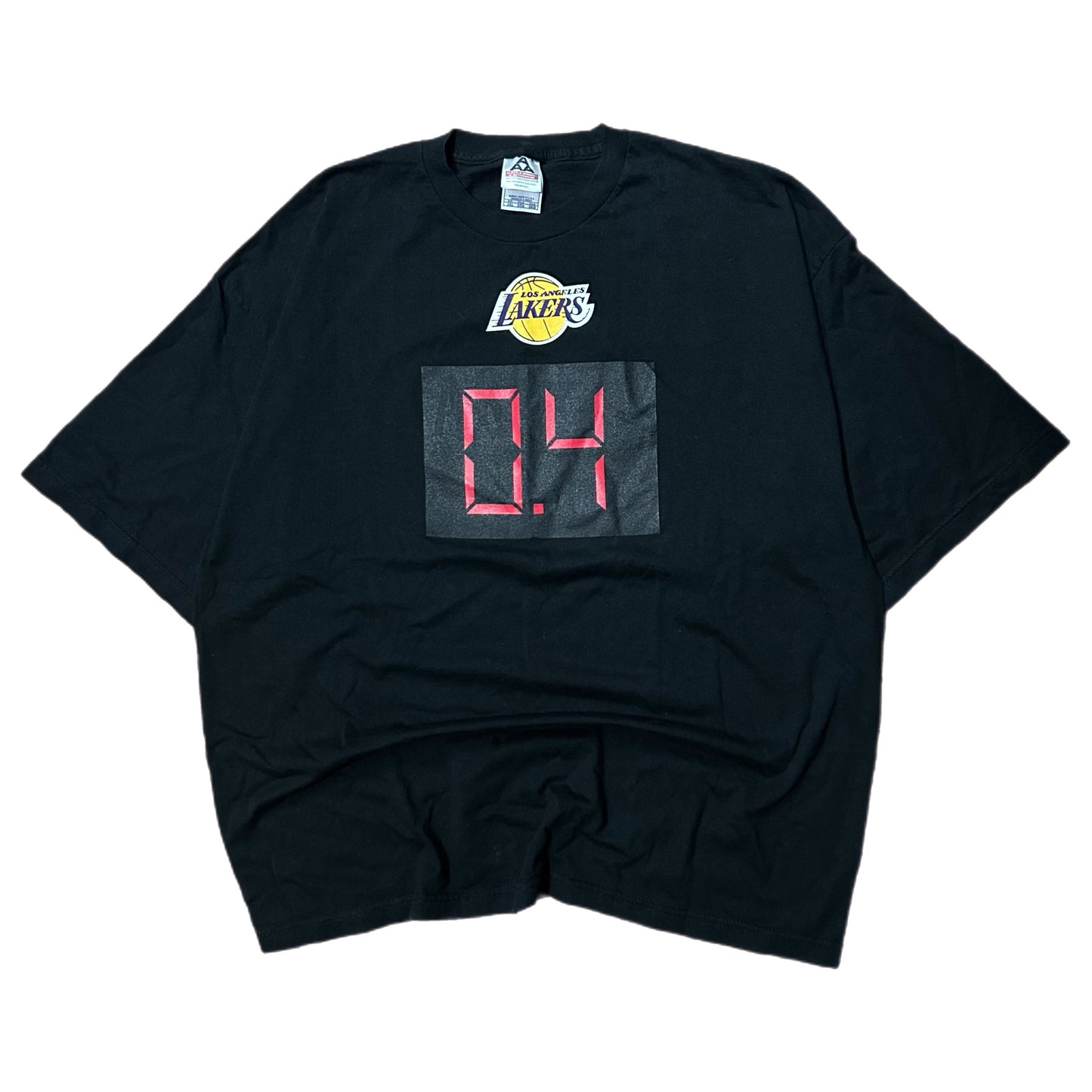 (XXXL) 2004 Los Angeles Lakers Derek Fisher Black Tee