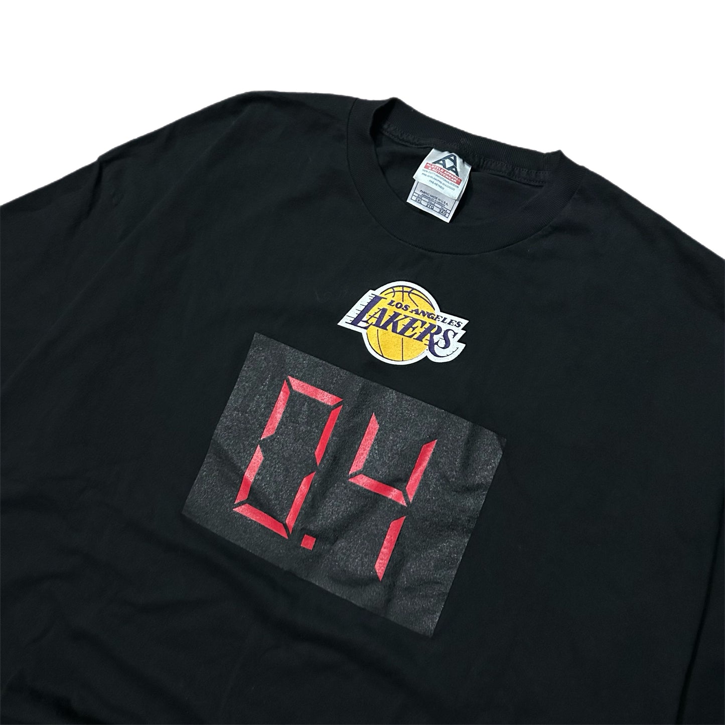 (XXXL) 2004 Los Angeles Lakers Derek Fisher Black Tee