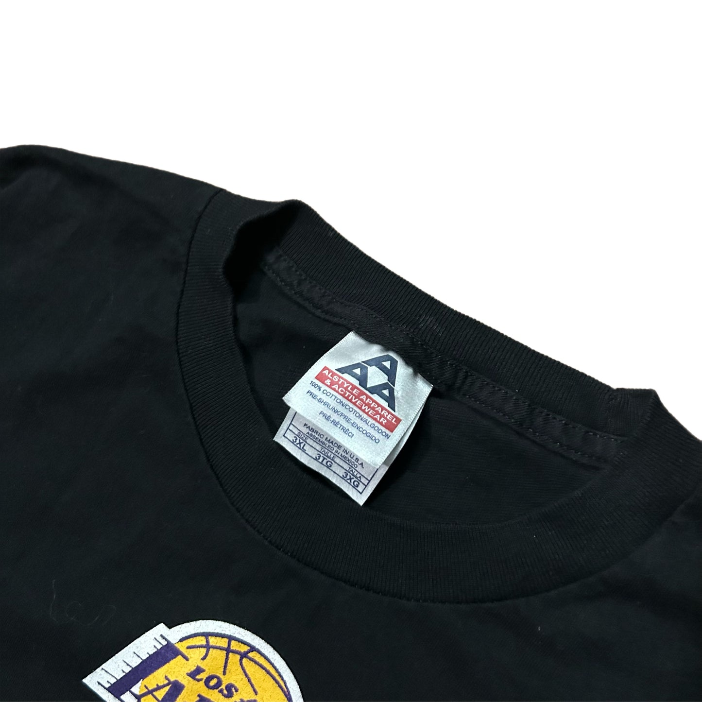 (XXXL) 2004 Los Angeles Lakers Derek Fisher Black Tee