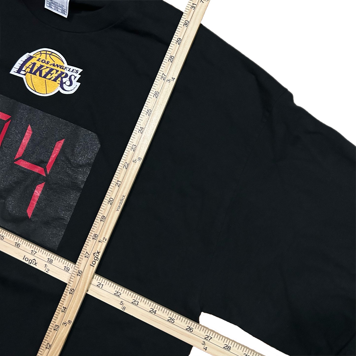 (XXXL) 2004 Los Angeles Lakers Derek Fisher Black Tee