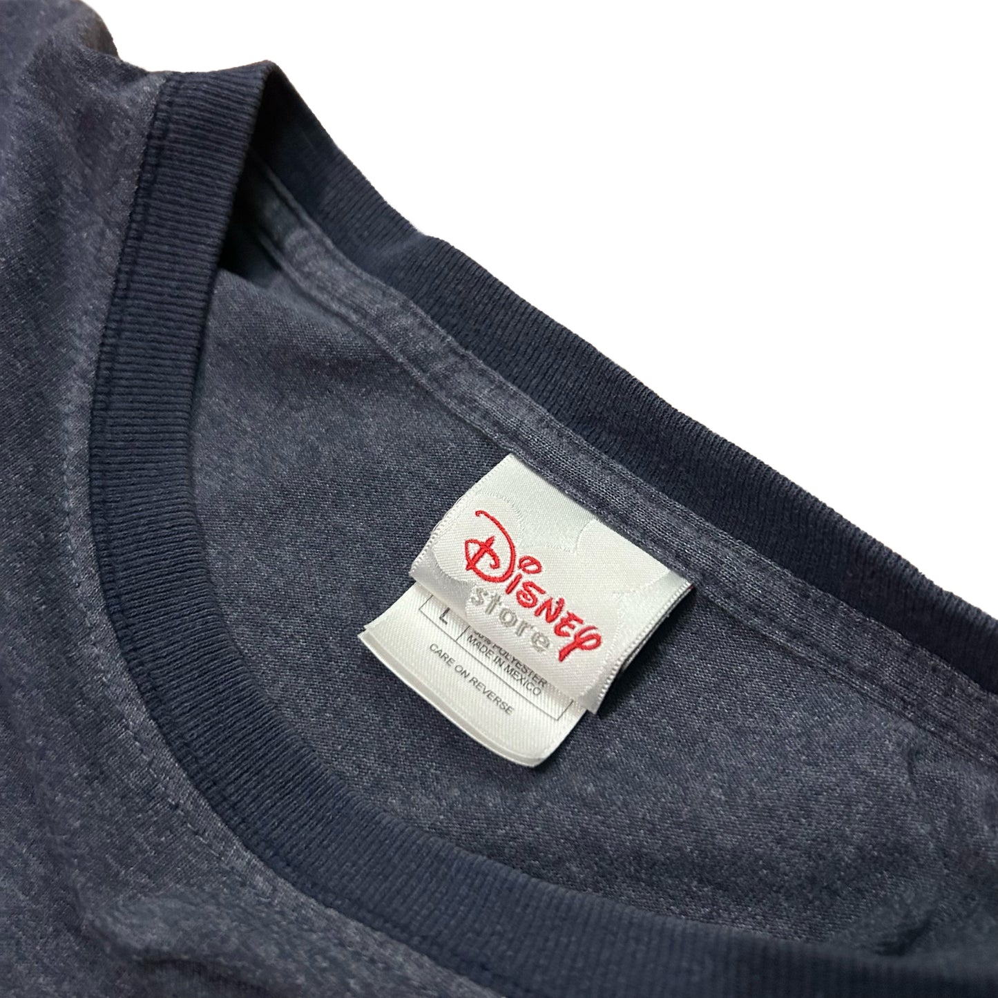 (L) Y2K Disney Goofy Grey Ringer Tee