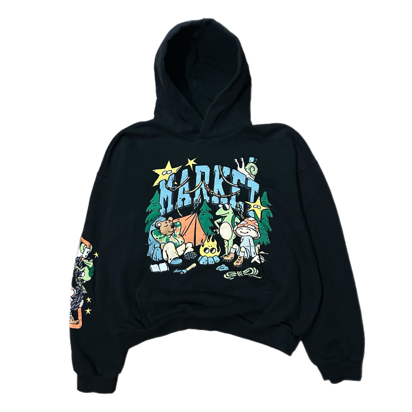 (L) Market Backcountry Buds Black Hoodie