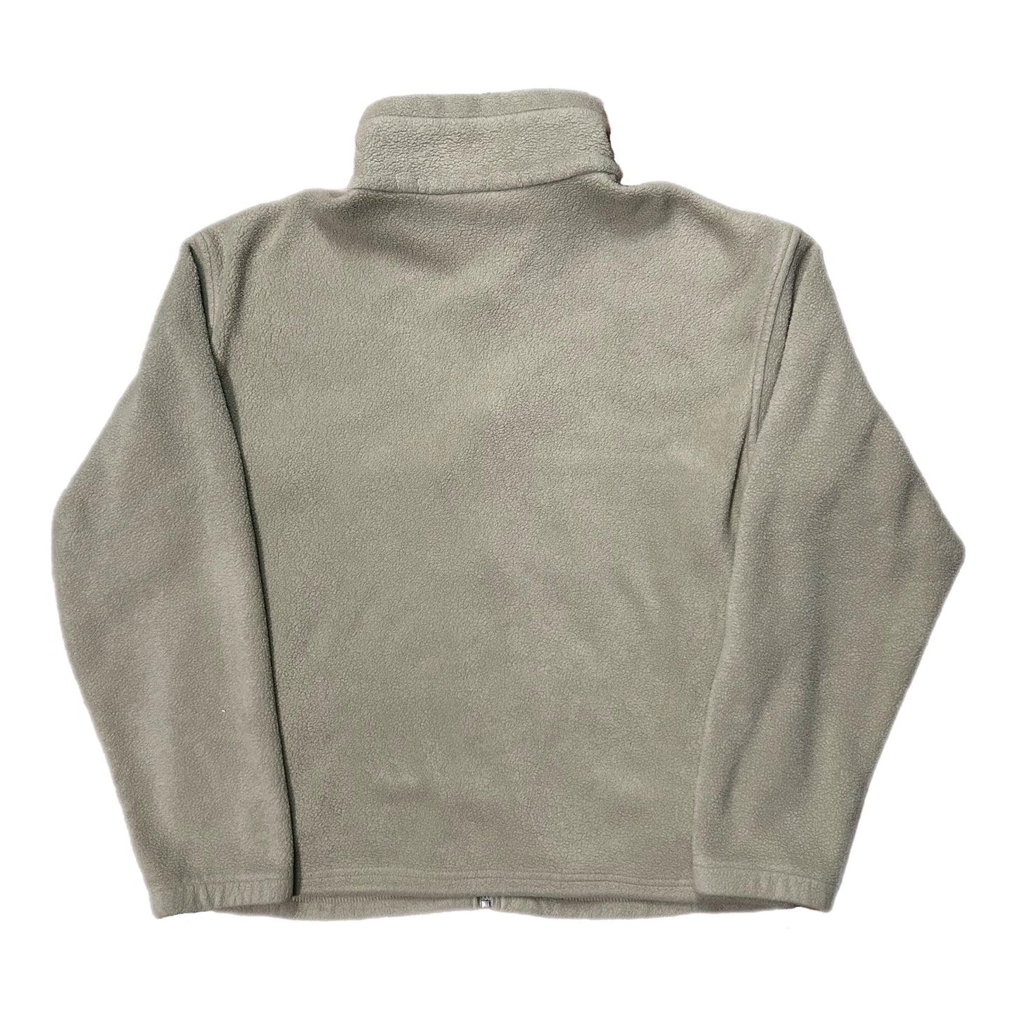 (L) Columbia Beige Full-Zip Fleece