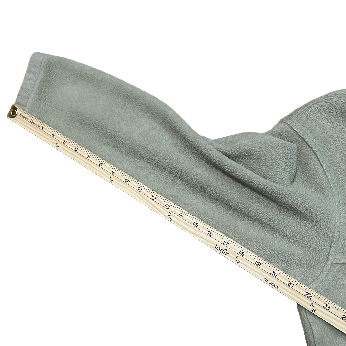 (L) Columbia Beige Full-Zip Fleece