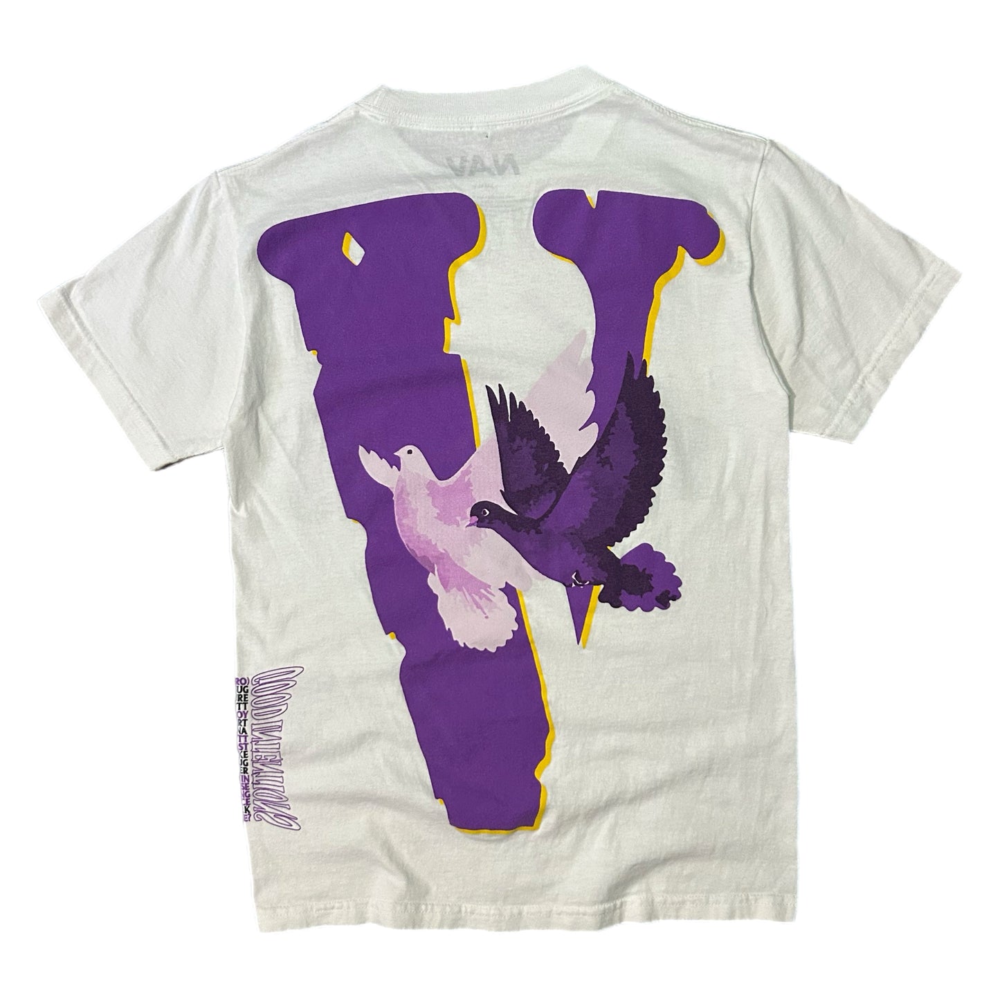 (S) NAV x VLONE Good Intentions Doves White Tee