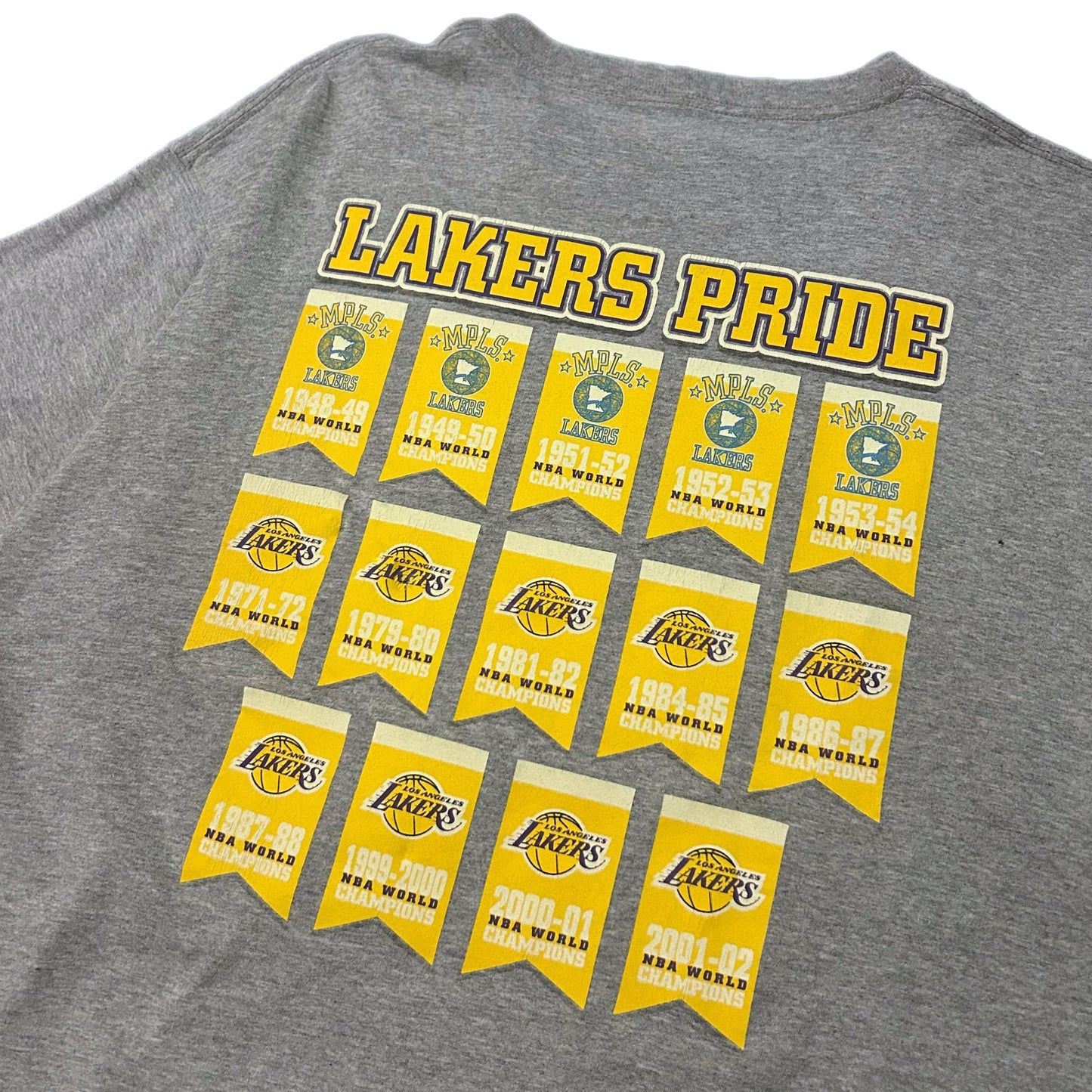 (XXL) Vintage Majestic LA Lakers Championship Banner Tee