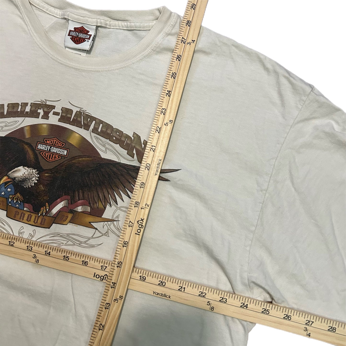 (XXL) 2000s Harley Davison San Marcos American Eagle Tee